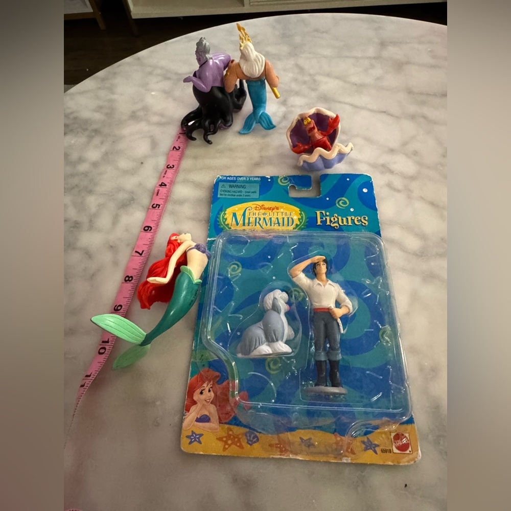 The Little Mermaid Figurines collectibles - all shown